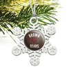 Brown University Bears Logo Metal Snowflake Christmas Tree Holiday Ornament - 2 of 3