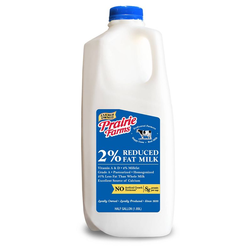 Prairie Farms 2% Milk - 0.5gal, 1 of 4