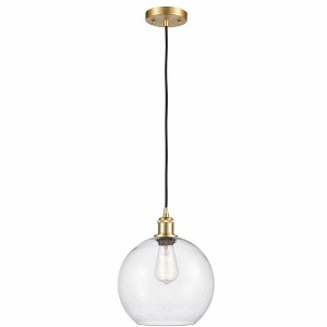 Athens - 1 Light Cord Hung Mini Pendant In Industrial Style-13 Inches Tall and 10 Inches Wide - 1 of 1