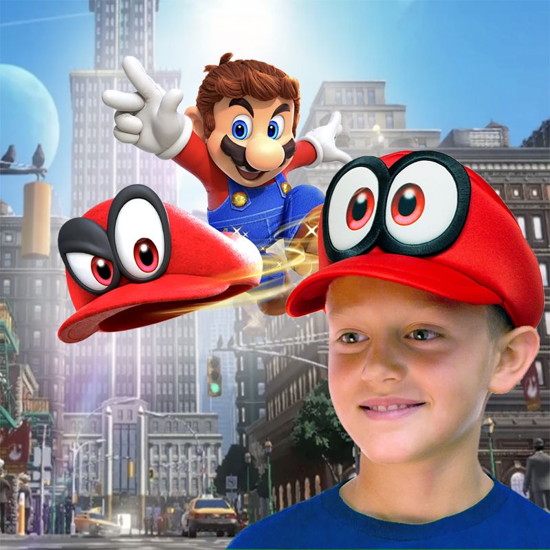 Nintendo Super Mario Odyssey Cappy Hat Cosplay Accessory Costume Red, 4 of 5