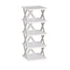 VECELO 4/5/6 Tier Vertical Narrow Shoe Rack, Freestanding Shoe Racks, Skinny Shoe Shelf, Compact Shoe Organizer for Small Spaces, Gray - 4 of 4