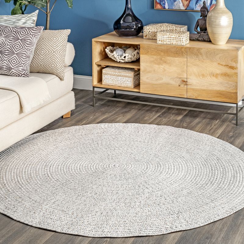 nuLOOM Wynn Braided Indoor and Outdoor Area Rug for Patio Garden Living Room Bedroom Dining Room Kitchen, 2 of 10