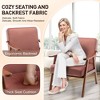 Okak Extra-Thick Backrest Accent Chair for Bedroom,Solid Wood Lounge Chair for Living Room,Apartment - 3 of 4