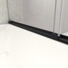 PexFix 76 in.x 60 in. Frameless Double Sliding Shower Door 8mm Tempered Glass With Adjustable Soft Closing Design for Spa Bathroom Clear Matte Black - 4 of 4