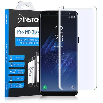 Full Coverage Tempered Glass, 3D Curved Clear Screen Protector, Anti-Fingerprint - Compatible with Galaxy S8 5.8"