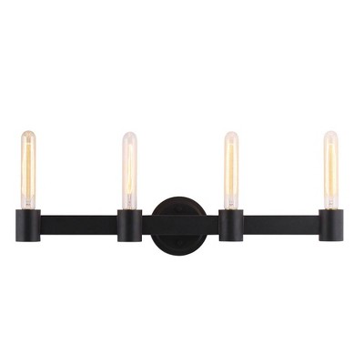 4-Light Broyles Bath Bar Pendant Matte Black - EGLO