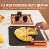 VEVOR Pizza Steel, 13.5" x 10" x 1/4" Pizza Steel Plate for Oven, Pre-Seasoned Carbon Steel Pizza Baking Stone with 20X Higher Conductivity - 4 of 4