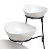 Gibson 3 Tier Bowl Server Set with Metal Stand - 2 of 4