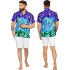 HAPPY BAY Mens Hawaiian Shirts Short Sleeve Button Down Shirt Men's Tropical Shirts Casual Vacation Summer Party Caribbean Shirts Funny - 3 of 4