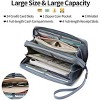 Ladies' clutch bag with anti-theft wrist strap,leather wallet,large-capacity credit card holder,handle-style carry strap - 2 of 4