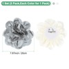 Unique Bargains Alloy Satin Fabric Big Rose Flower Dainty Brooches and Pins 2 Pcs - 3 of 4