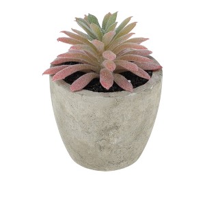 Unique Bargains Artificial Plants Plastic Pink 2.36"x2.36"x2.76" 1 Pcs - 1 of 4