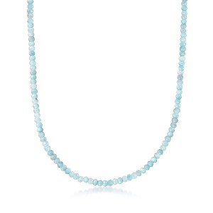 Ross-Simons 45.00-54.00 ct. t.w. Aquamarine Bead Necklace in 14kt Yellow Gold With Magnetic Clasp - 1 of 4