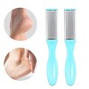 Unique Bargains Feet Care Tool Dual Sided Removes Dead Skin Pedicure Foot File Stainless Steel 4 Pcs - 2 of 4