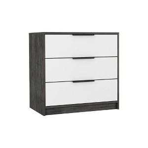 NicBex 3 Drawers Dresser for Bedroom,Modern Style Wooden Drawers with Black Handle,Dressers for Kids Room,Living Room,Entry and Hallway - 1 of 4