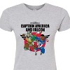 Women's - Marvel - Captain America Falcon Team Up Fitted Graphic T-Shirt - 2 of 3