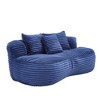 Grungis Bean Bag Chair,Beanbag Chair with High Back,Lounge Sofa with 3 Pillows for Couples,Large Comfy Couch for Living Room Bedroom - 4 of 4