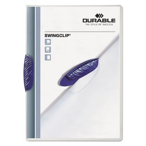 Durable Swingclip Clear Report Cover - 8.5" x 11" - Case of 25 - 1 of 4