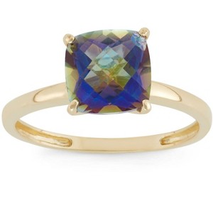 Designs By Gioelli 10K Yellow Gold Cushion Gemstone Solitaire Ring - 1 of 3