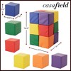 Casafield Foam Building Blocks for Toddlers, Soft Play Colorful Kids Stacking Cubes for Daycare, Nursery, Preschool - 4 of 4