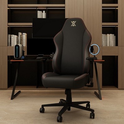 Gaming Chair, Office Desk Chair With Rotatable Armrests And Headrests, S-shaped Back, Built-in Adjustable Lumbar Support Device