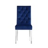 Meridian Furniture,Juno Navy Velvet Dining Chair, Set of 2 - 2 of 4
