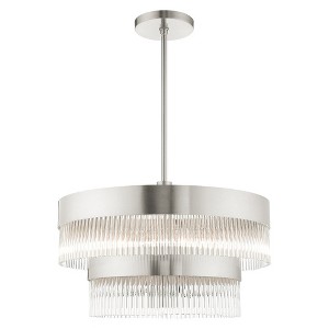 Livex Lighting Norwich 6 - Light Chandelier in  Brushed Nickel - 1 of 1