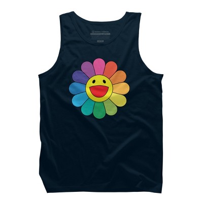 Adult Design By Humans Daisy Flower Rainbow Pride By PINHEAD66 Tank Top