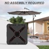 FUFU&GAGA HDPE Umbrella Base with wheels,Heavy Duty 375LBS Capacity,Weather-Resistant,Movable Umbrella Stand for Patio,Poolsides,Gardens,Black - 3 of 4