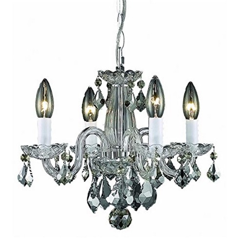 Elegant Lighting Rococo 4 light Chrome Pendant Clear Royal Cut Crystal - image 1 of 3