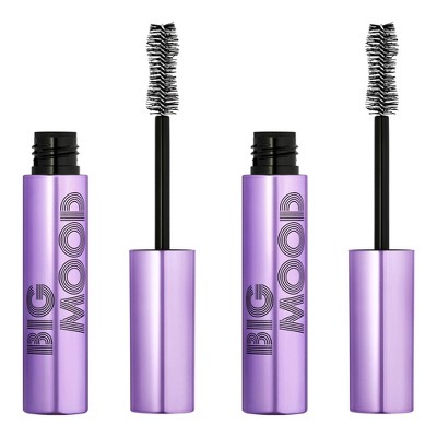 e.l.f. Big Mood Mega Volume & Lifting Mascara - Black - 2pk