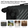 MAYEERTY 3-Piece ABS Luggage Set Suitcases with Multi-Position Handle, Silent Spinner Wheels, and TSA Lock - 20''24''28'', Dark Green - 4 of 4