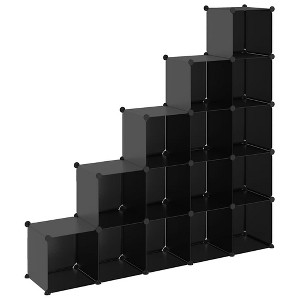 vidaXL Storage Cube Organizer with Cubes Stackable Organizer Modular ...