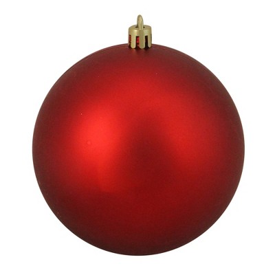 Northlight 4" Shatterproof Matte Christmas Ball Ornament - Red