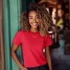 Dalix Womens Lil Strawberry Lightweight High Waisted Tee - 3 of 4