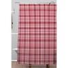 Lisa Argyropoulos Holiday Plaid Shower Curtain Burgundy - Deny Designs - 2 of 4