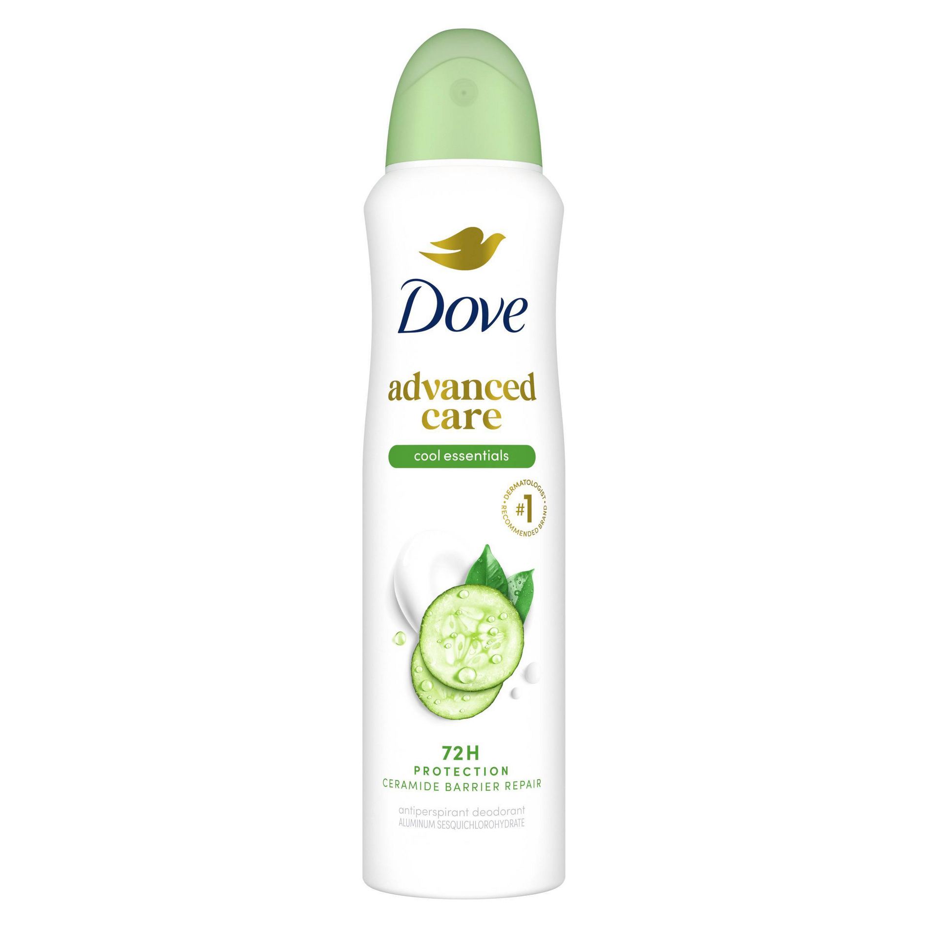 Dove Beauty Advanced Care Cool Essentials 72-Hour Women's Antiperspirant & Deodorant Dry Spray - 3.8oz: Paraben-Free, Sulfate-Free