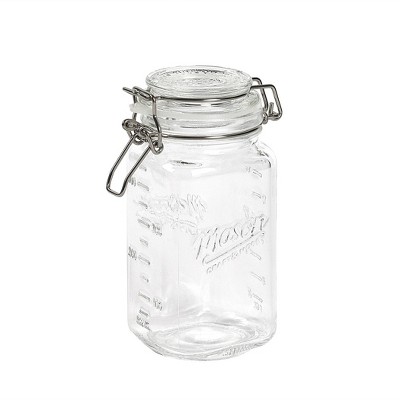 Mason Craft & More 1L Set of 2 Clamp Jars