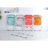 TiramisuBest Yellow Transparent Folding Steel Chair - 2 of 4