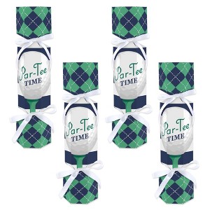 Big Dot of Happiness Par-Tee Time - Golf - No Snap Birthday or Retirement Party Table Favors - DIY Cracker Boxes - Set of 12 - 1 of 4