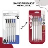 uni-ball uni one Retractable Gel Pens Medium Point 0.7mm Black/Blue Ink 5/Pack (70380) - 3 of 4