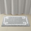 AZL1 Life Concept Bath Rug and Mat with 100% Cotton Tufted Non Skid Backing Reversible Machine Washable for Bathroom Use, Grey, 8.07"*11.02"*5.51" - 2 of 4