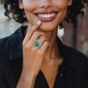 Ross-Simons Turquoise Filigree Ring in Sterling Silver - 2 of 4