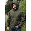 Burlebo Men's Horizontal Quilted Insulated Puffer Jacket with Hood - 2 of 4