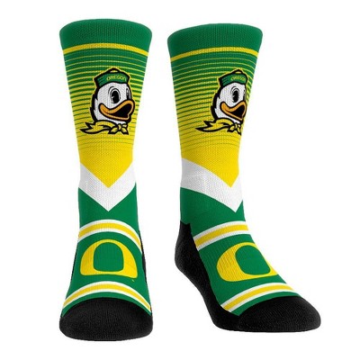 NCAA Oregon Ducks Adult Mascot Showdown Crew Socks - L/XL