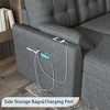 AMERLIFE Sectional Sofa with Double Storage Chaise,Reversible Pull Out Couch for Living Room - 4 of 4