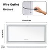 1510x780mm Large LED Bathroom Mirror with RGB Backlit + Front Light Touch Antifog Mirror Dimmable Vanity Mirror - 2 of 4