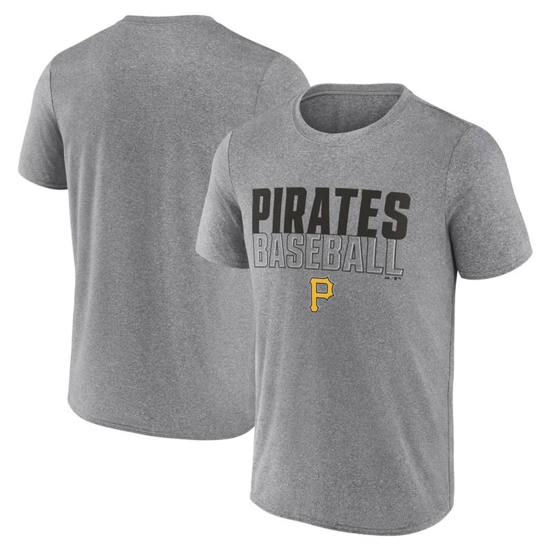 MLB Pittsburgh Pirates Men's Gray Athletic T-Shirt, 1 of 4