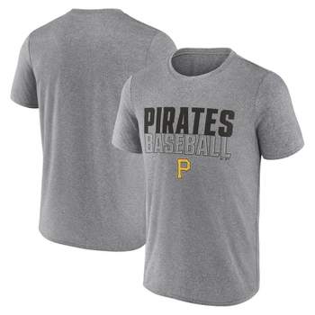 MLB Pittsburgh Pirates Men's Gray Athletic T-Shirt