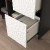 GlasFlength Decorative Storage Cabinets Modern Two Cabinet with Drawers and Open Shelves for Dining Room, Multicolored, 35.43"*15.74"*31.49" - 4 of 4